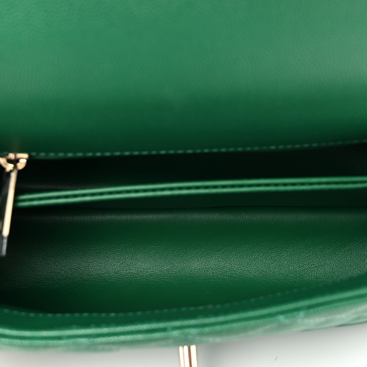 Chanel Caviar Quilted Mini Coco Handle Flap Green 6 of 10