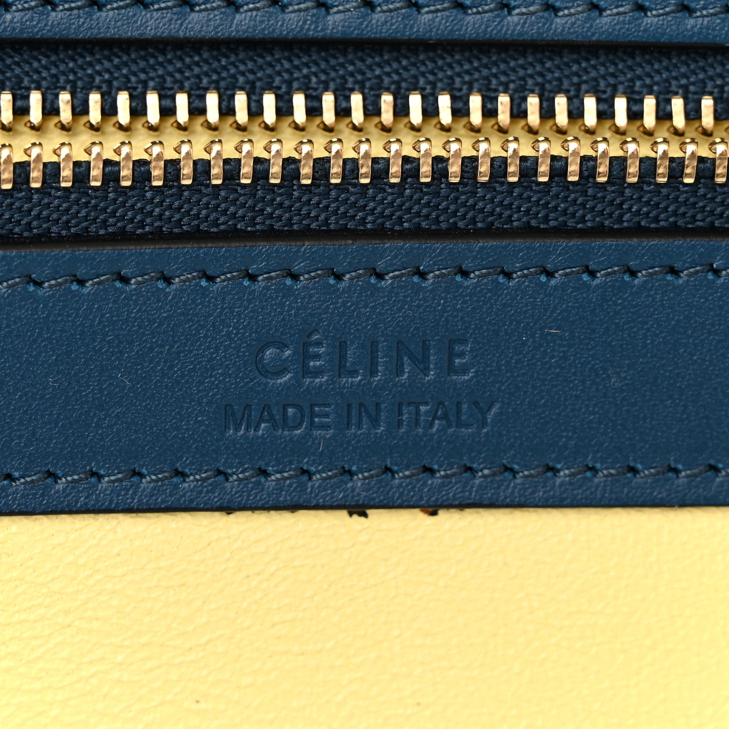 Celine Smooth Calfskin Small Tassel Cabas Phantom Deep Blue 6 of 9