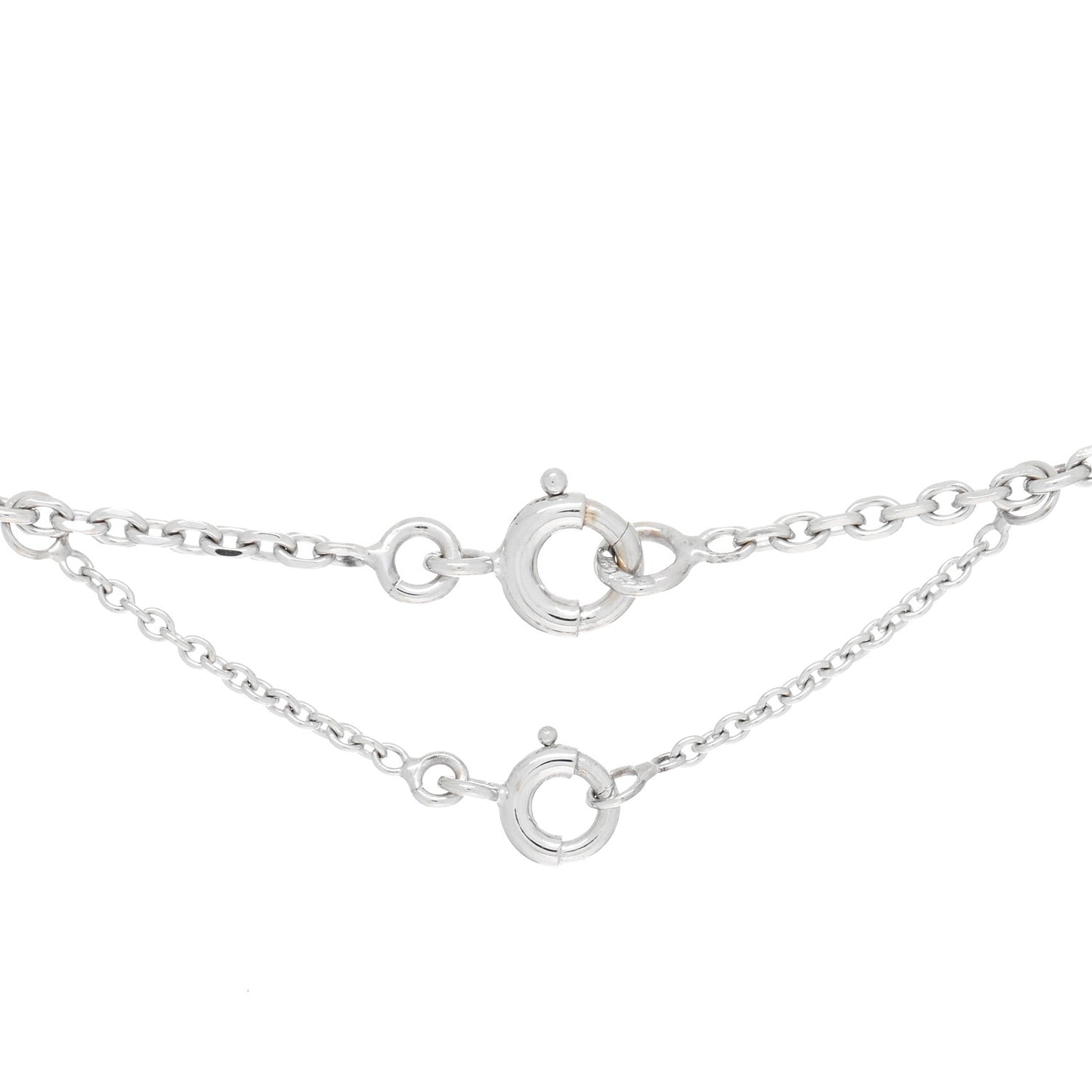 18K White Gold Aquamarine Tank Pendant Necklace