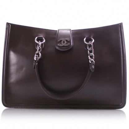 Chanel Calfskin Open Tote Chain Briefcase Bag 1 of 12