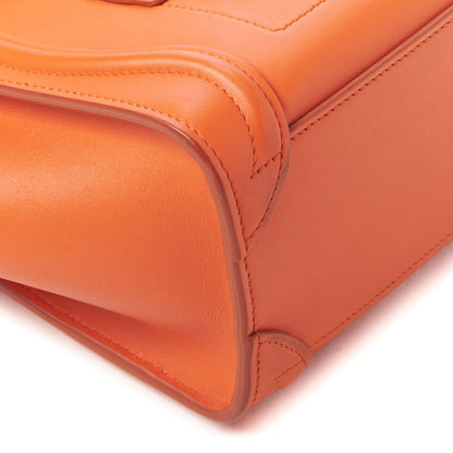 Celine Smooth Calfskin Nano Luggage Fluo Orange 9 of 9