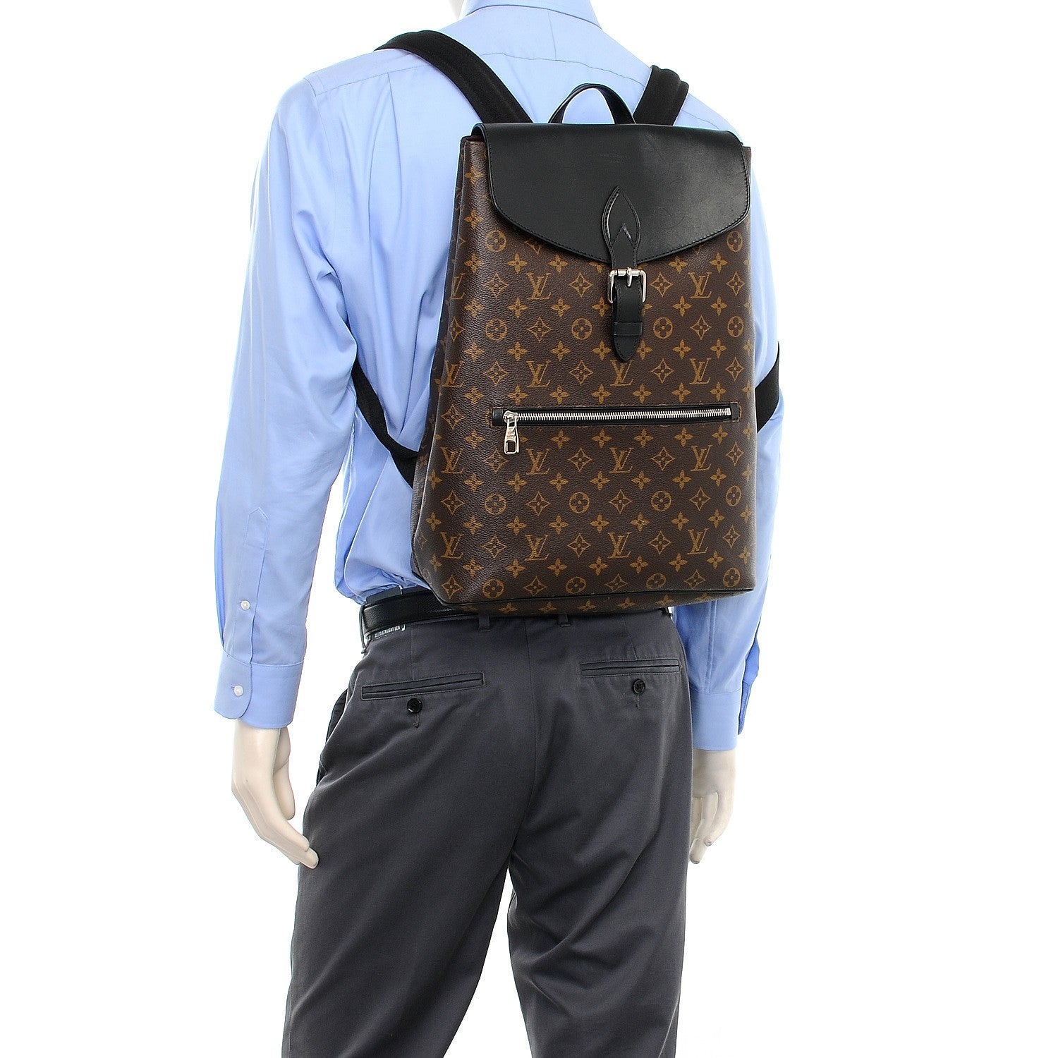 Louis Vuitton Monogram Macassar Palk Backpack 2 of 9