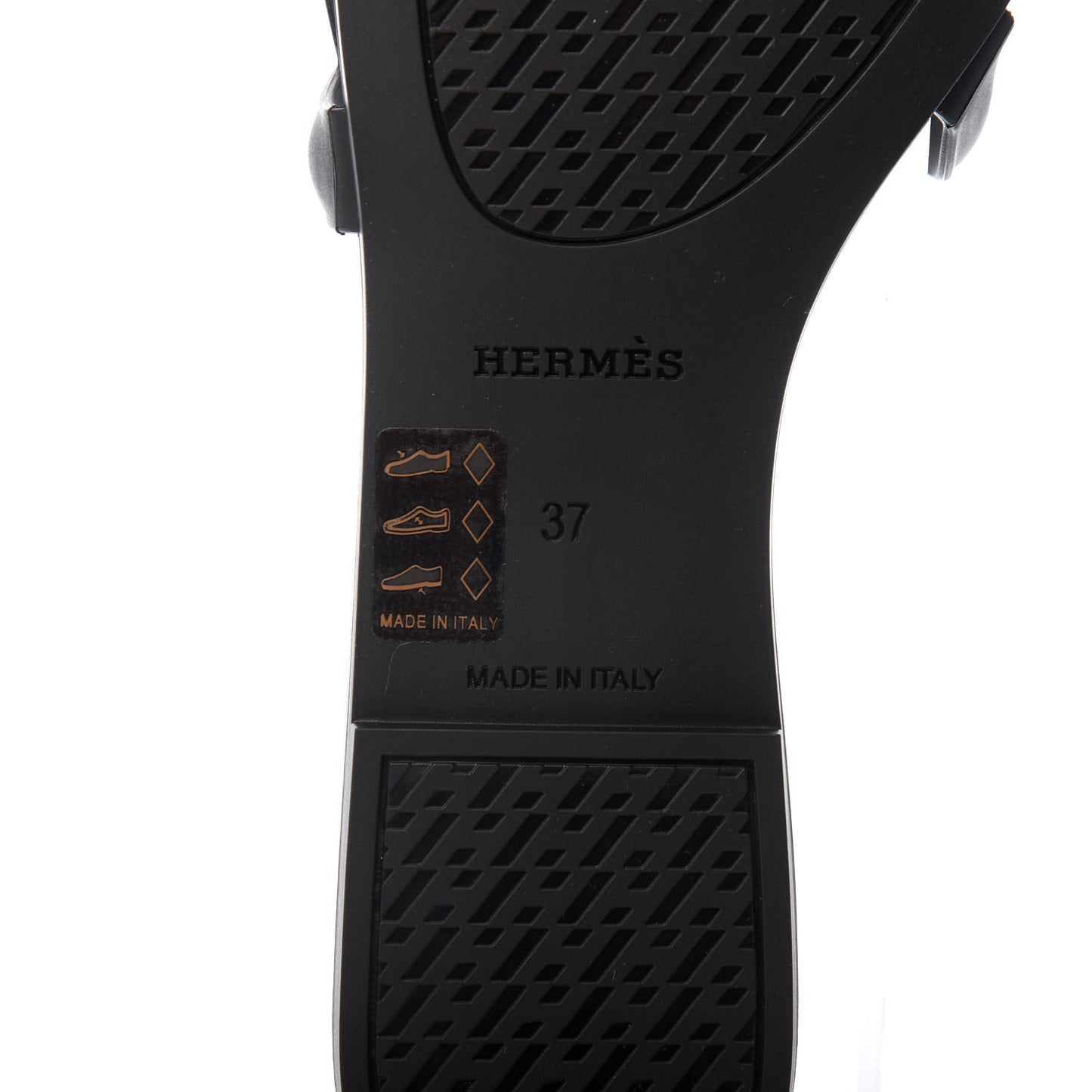 Rubber Aloha Sandals 37 Black