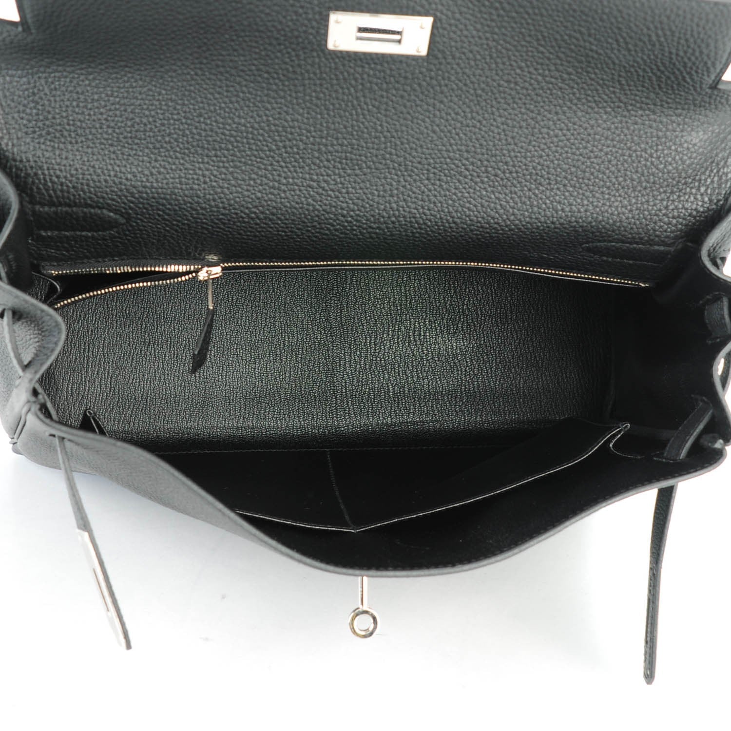 Hermes Togo Kelly Retourne 32 Black 17 of 22