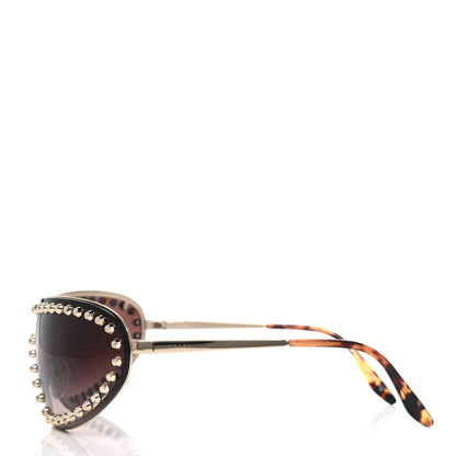 Prada Acetate Studded Sunglasses SPR 73V Tortoise 3 of 4
