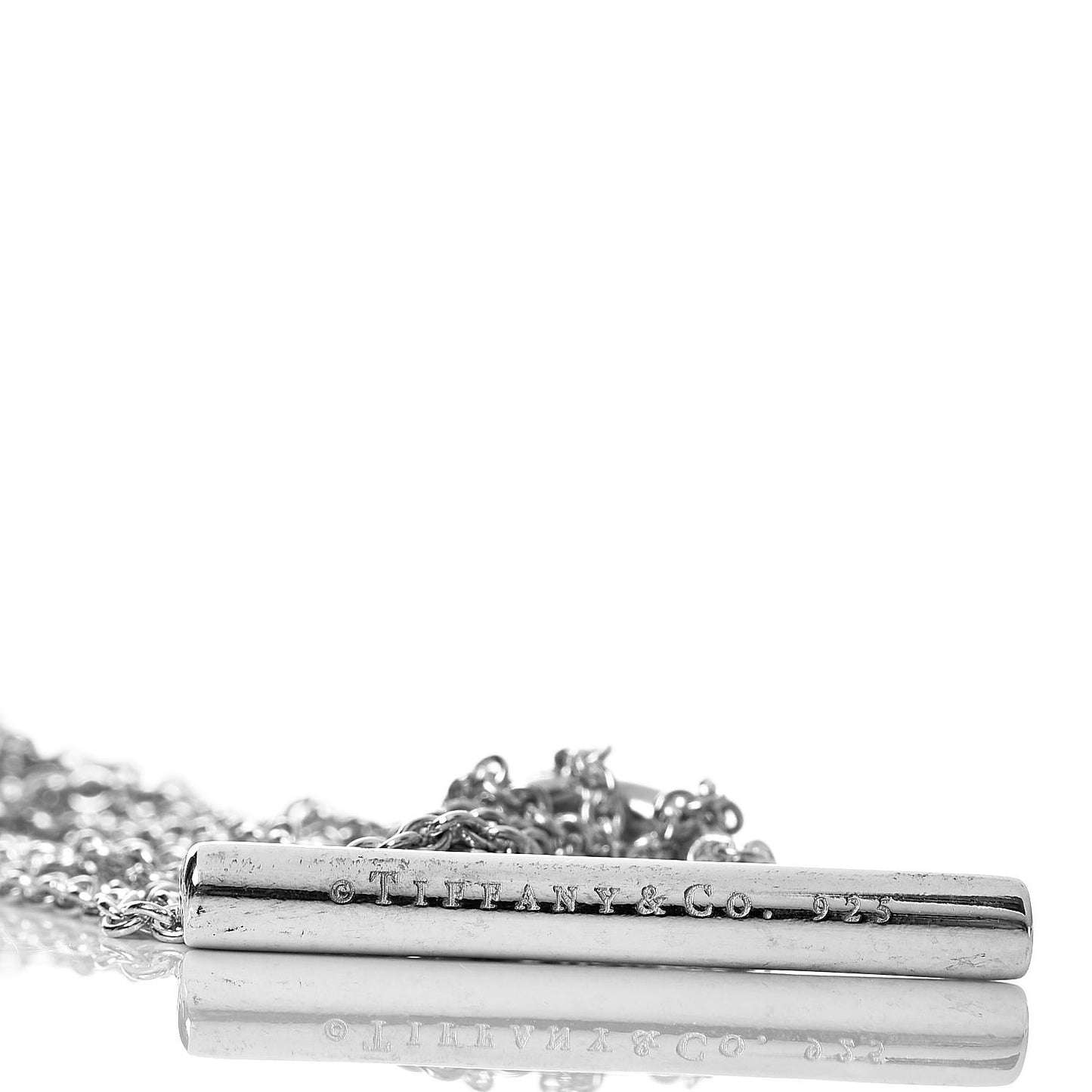 Sterling Silver Heart Multi Chain Toggle Necklace