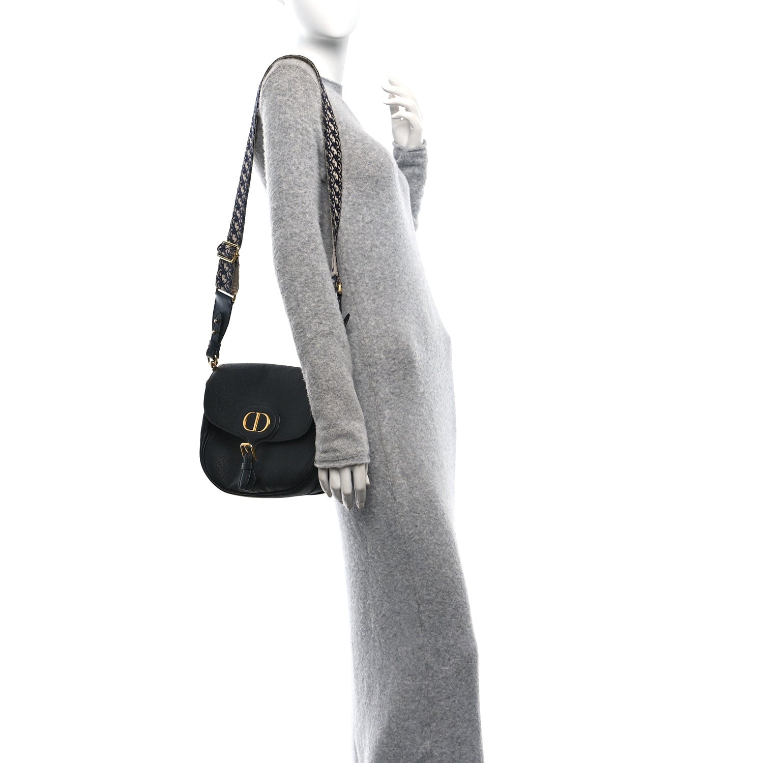 Christian Dior Grained Calfskin Large Bobby Flap Black 2 of 10