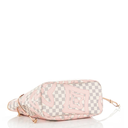 Louis Vuitton Damier Azur Tahitienne Neverfull MM 4 of 8