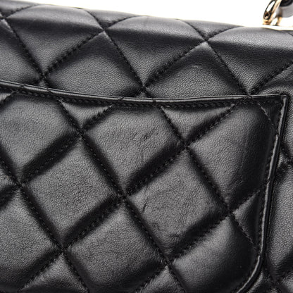 Chanel Lambskin Quilted Small Trendy CC Dual Handle Flap Bag Black 9 of 14