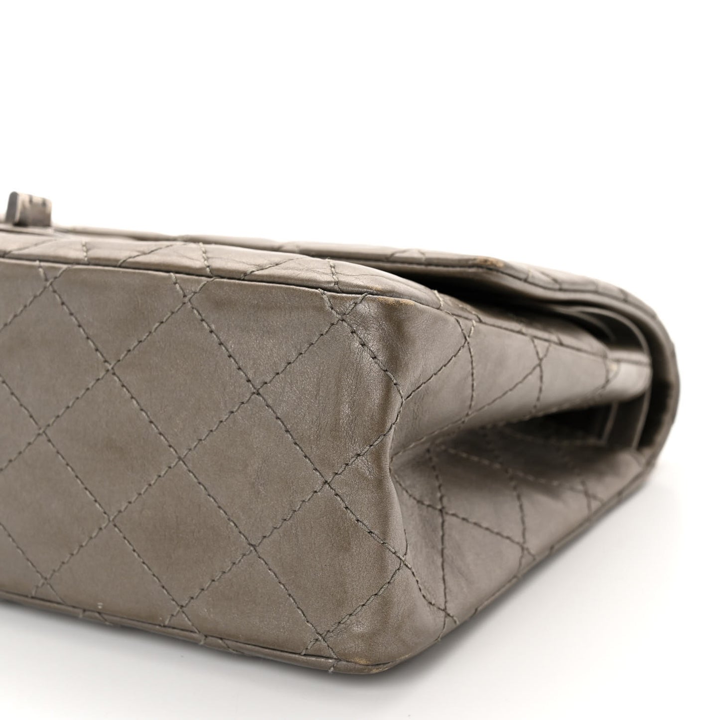 Metallic Aged Calfskin Quilted 2.55 Reissue 226 Flap Pewter