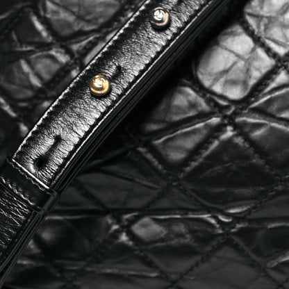 Chanel Aged Calfskin Quilted Medium Gabrielle Hobo Black 7 of 14