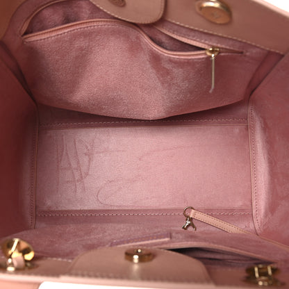 Chanel Caviar Small Studded Deauville Tote Light Pink 5 of 11