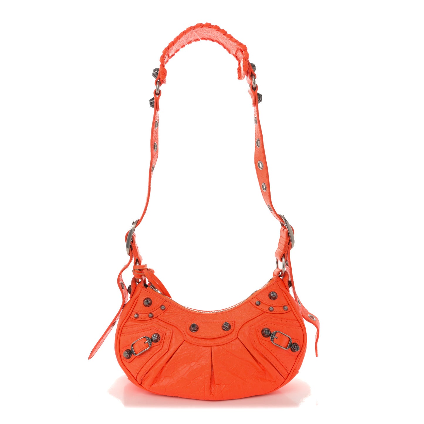 Agneau Arena Le Cagole Shoulder Bag XS Orange