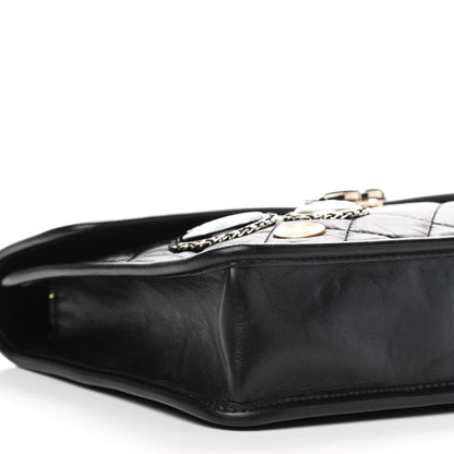 Chanel Aged Calfskin Charms Flap Bag Black 10 of 11