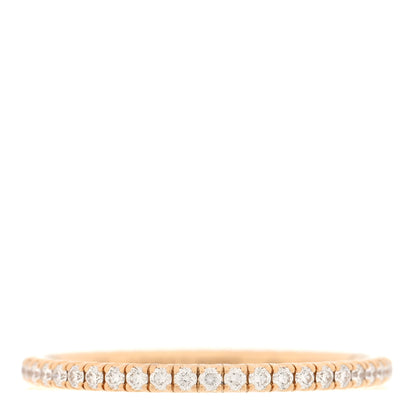 Cartier 18K Pink Gold Diamond 1.5mm Etincelle de Cartier Wedding Band Ring 50 5.25 1 of 5