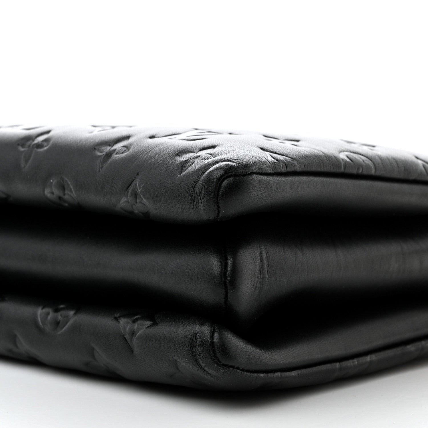 Louis Vuitton Lambskin Embossed Monogram Coussin PM Black 11 of 12
