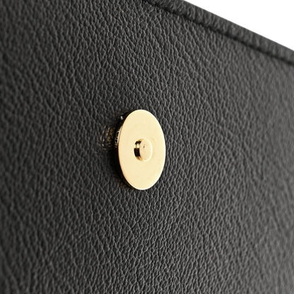 Saint Laurent Calfskin Monogram Large Belle De Jour Clutch Black 8 of 11