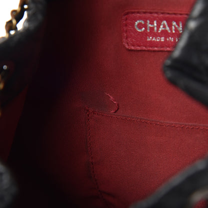 Chanel Aged Calfskin Quilted Gabrielle Backpack Black 10 of 16