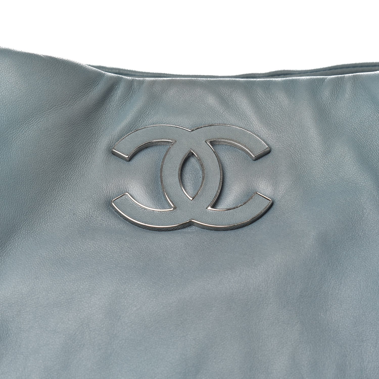 Chanel Lambskin Sensual Hobo Blue 10 of 12