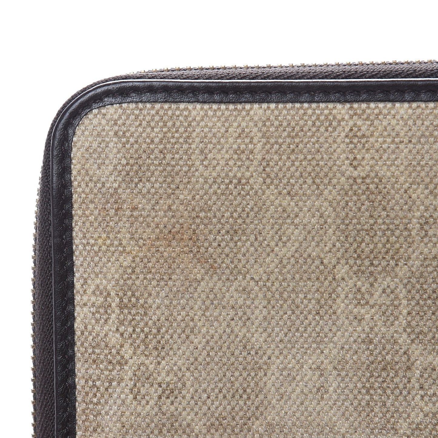 Monogram Zip Around Wallet Dark Brown