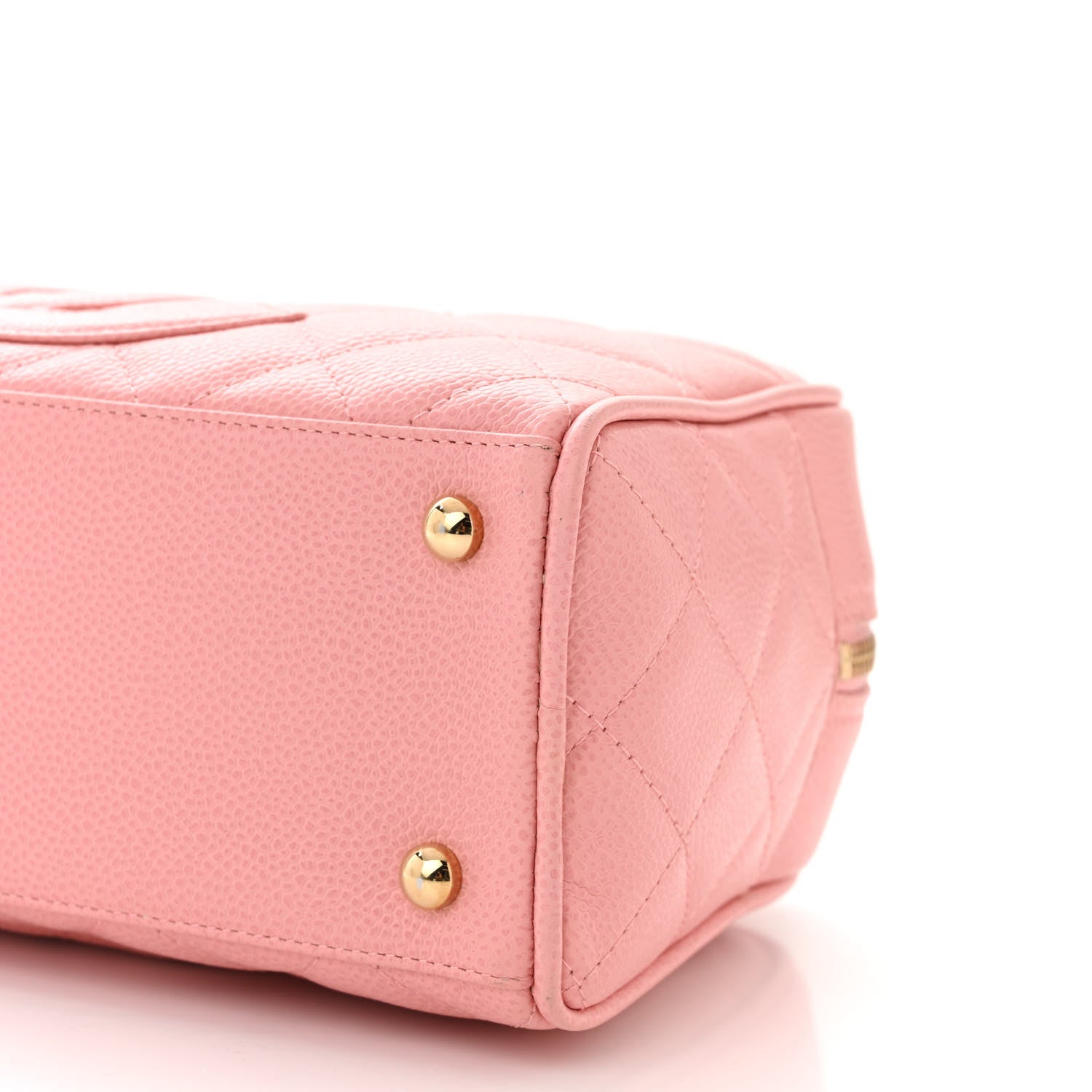 Chanel Caviar Quilted Small Bowler Pink 10 of 11