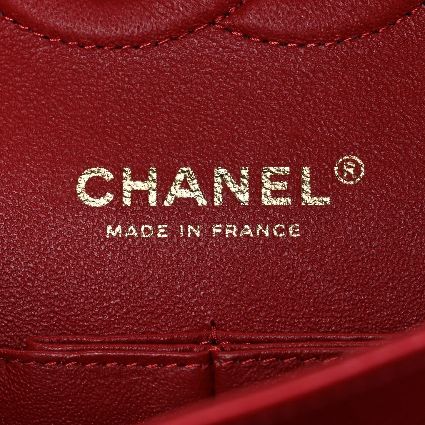 Caviar Quilted Medium Double Flap Red