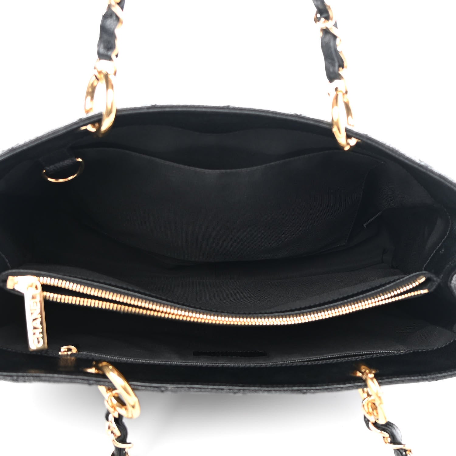 Chanel Caviar Quilted Grand Shopping Tote GST Black 5 of 11