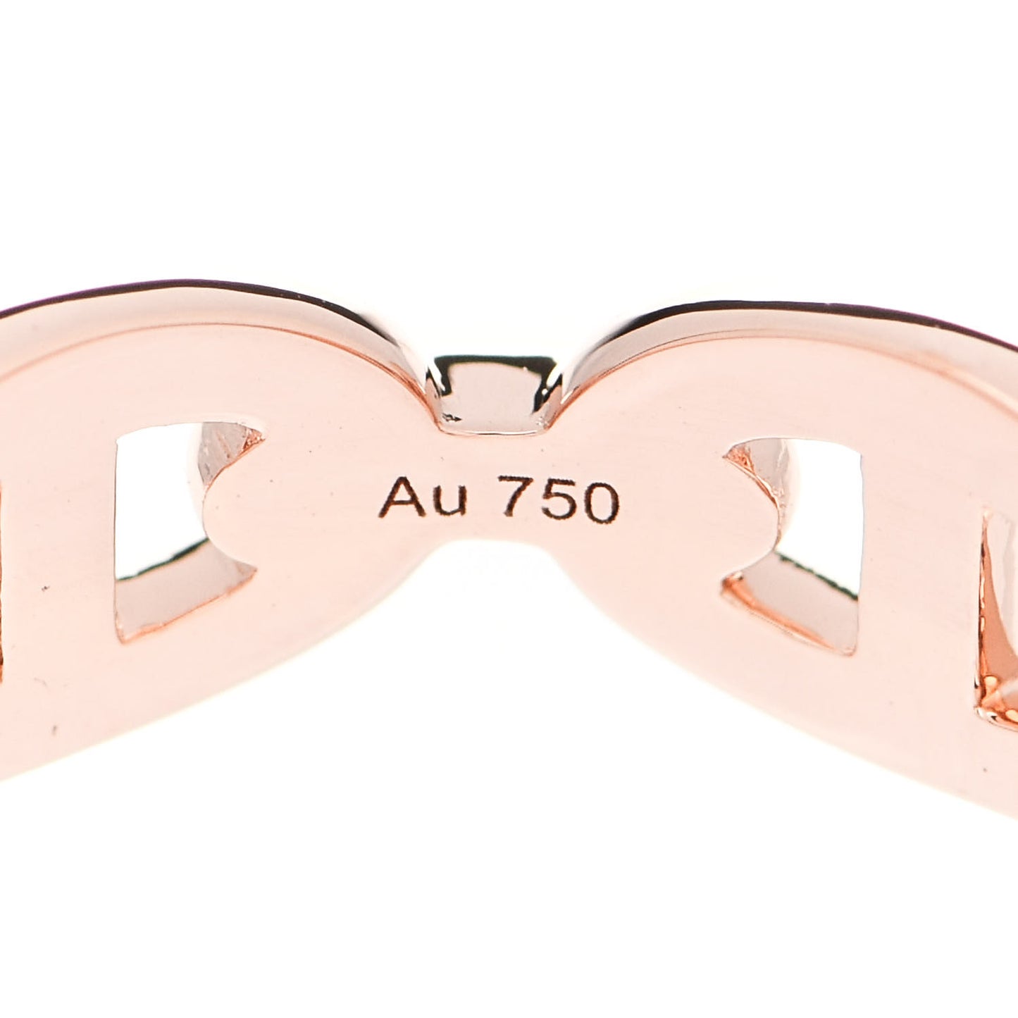 18K Rose Gold PM Chaine D'Ancre Enchainee Ring 51 5.75
