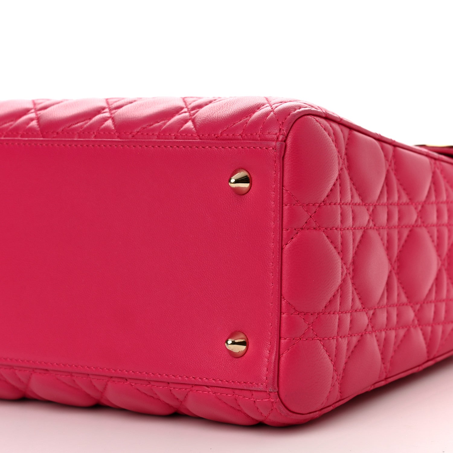 Christian Dior Lambskin Cannage Medium Lady Dior Pink 10 of 10