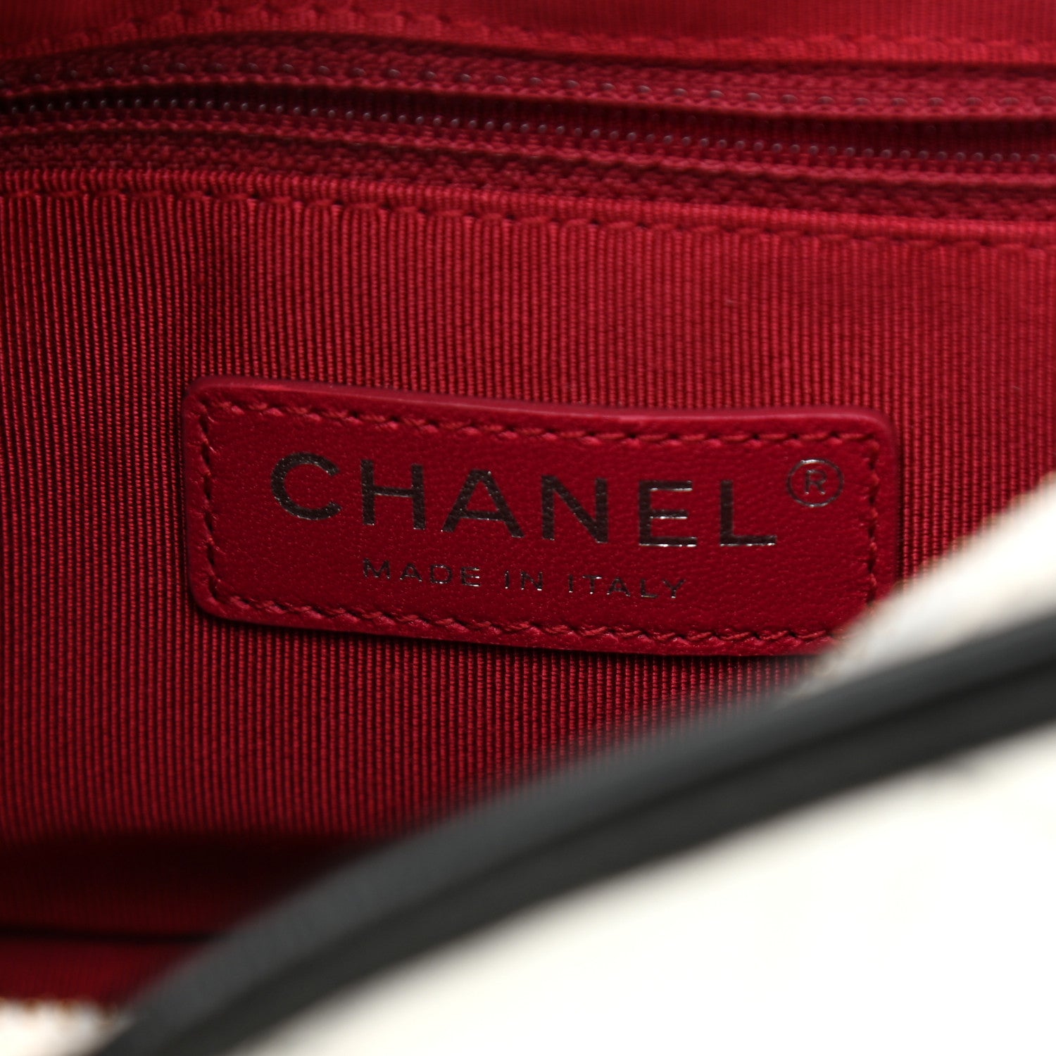 Chanel Aged Calfskin Quilted Small Gabrielle Hobo Black White 6 of 8