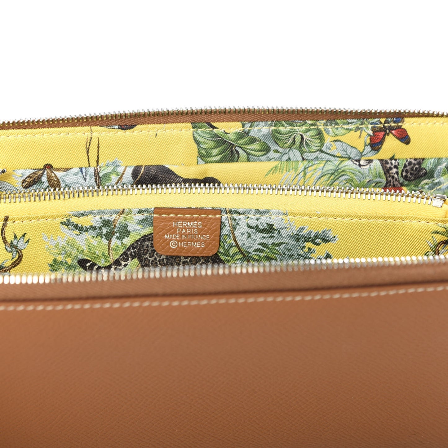 Epsom Silk'In Wallet Gold Jaune De Naples