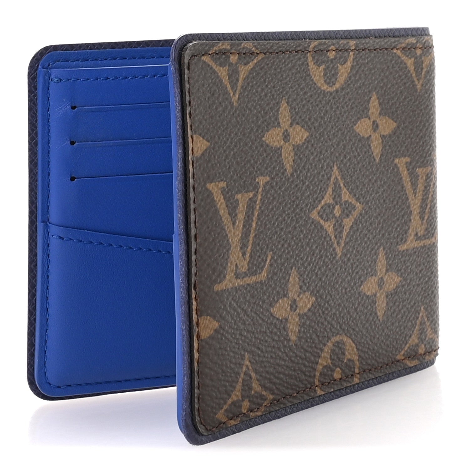 Louis Vuitton Monogram Outdoor Slender Wallet Indigo Blue 3 of 8