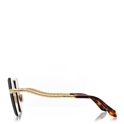 Bulgari Metal Serpenti Viper Rectangular Sunglasses BV40045U Gold 3 of 8