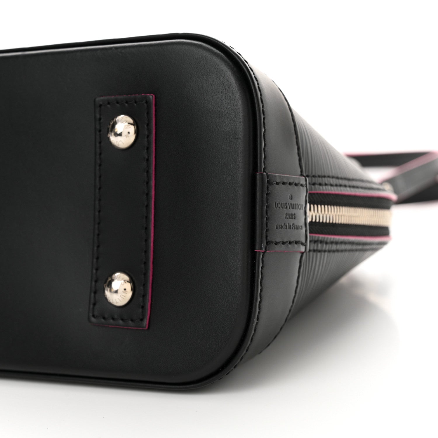 Louis Vuitton Epi Alma BB Black Hot Pink 10 of 12