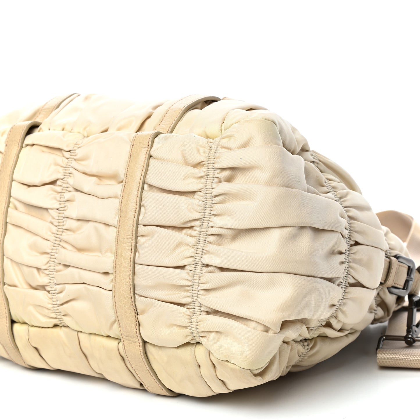 Tessuto Nylon Gaufre Dressy Tote Sabbia