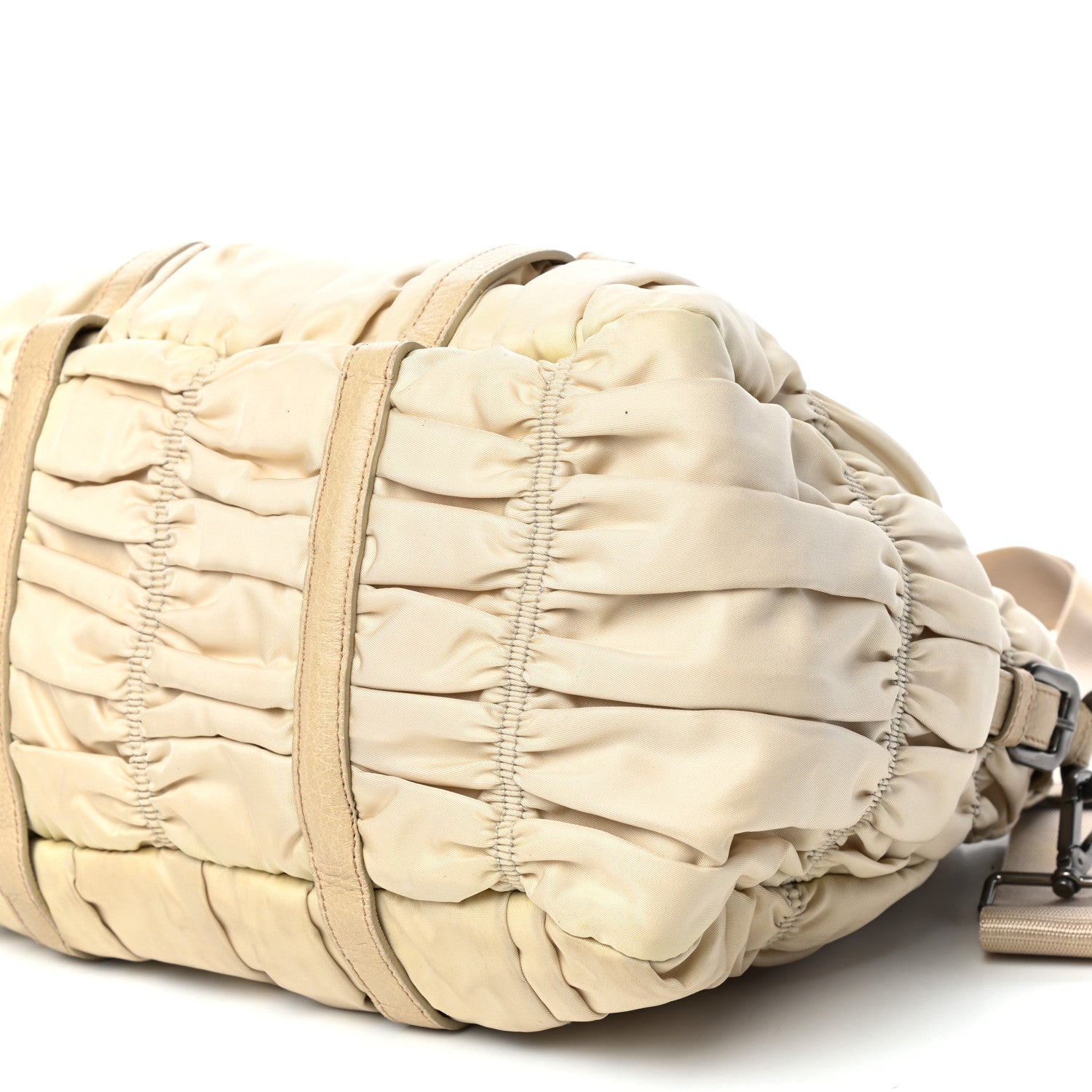 Prada Tessuto Nylon Gaufre Dressy Tote Sabbia 9 of 9