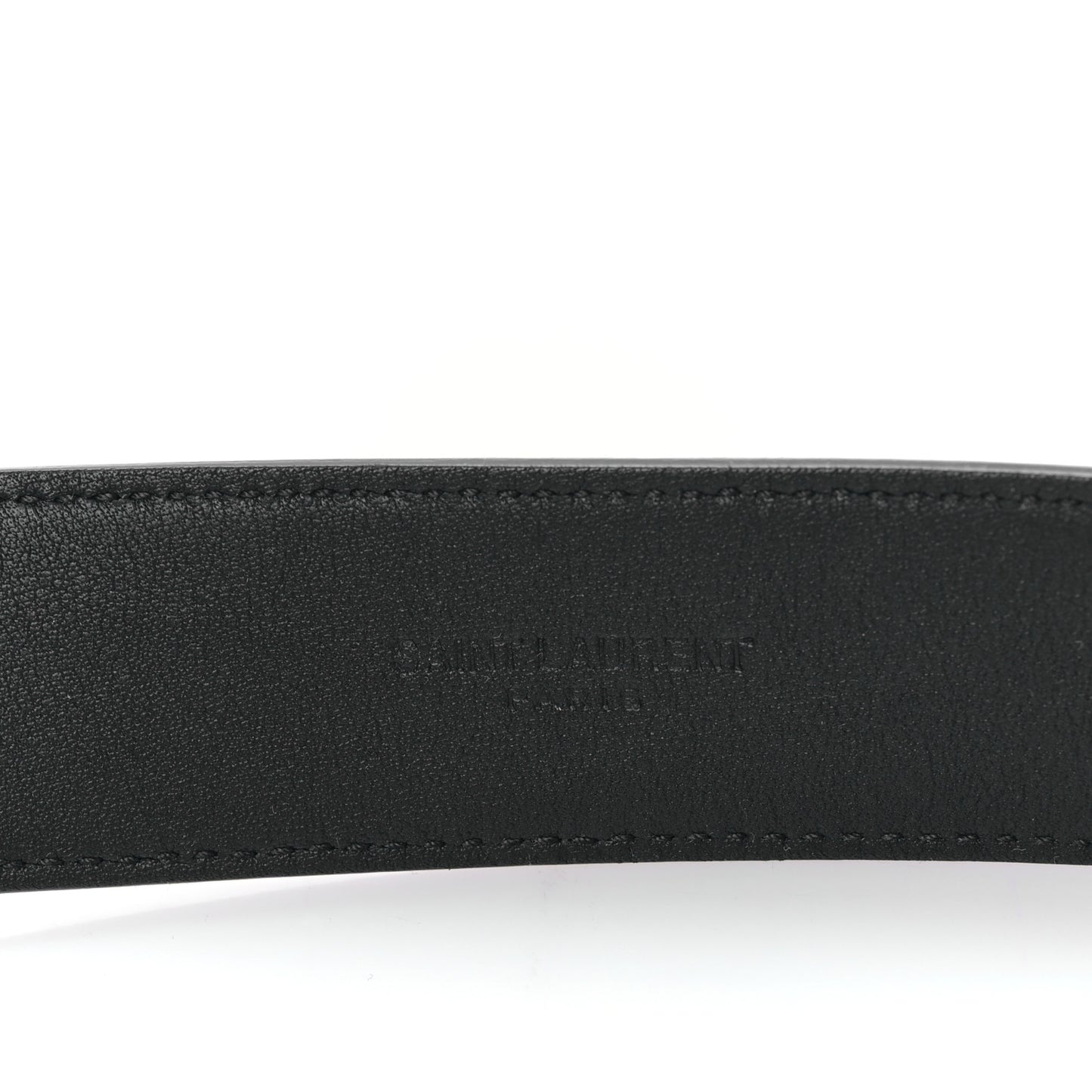 Smooth Calfskin Monogram Square Buckle Belt 90 36 Black