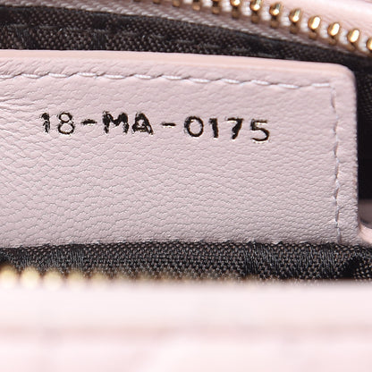 Christian Dior Lambskin Cannage Medium Lady Dior Light Pink 7 of 13