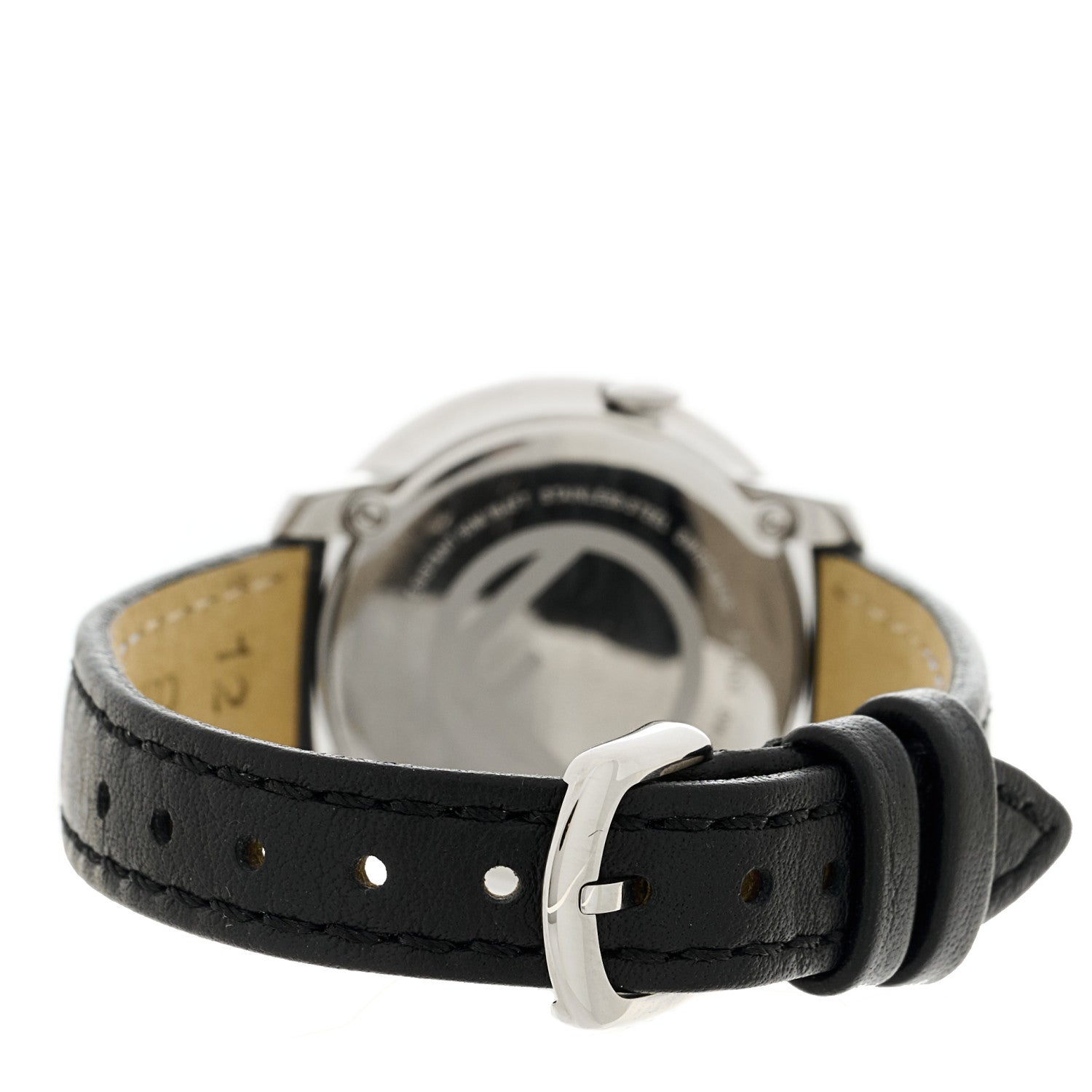 Fendi Stainless Steel Calfskin 28mm Run Away Quartz Watch Black 3 of 5