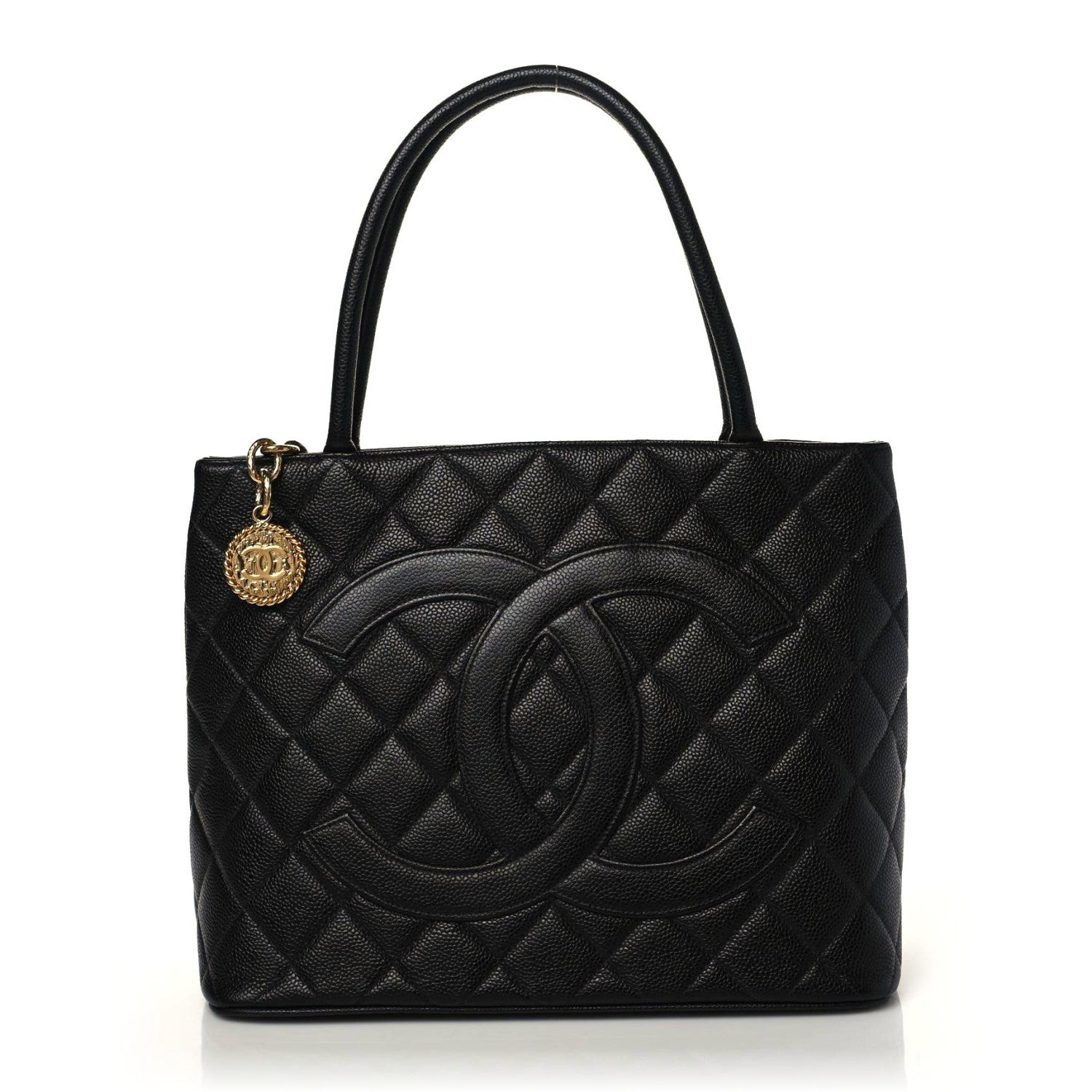 Chanel Caviar Quilted Medallion Tote Black 1 of 9
