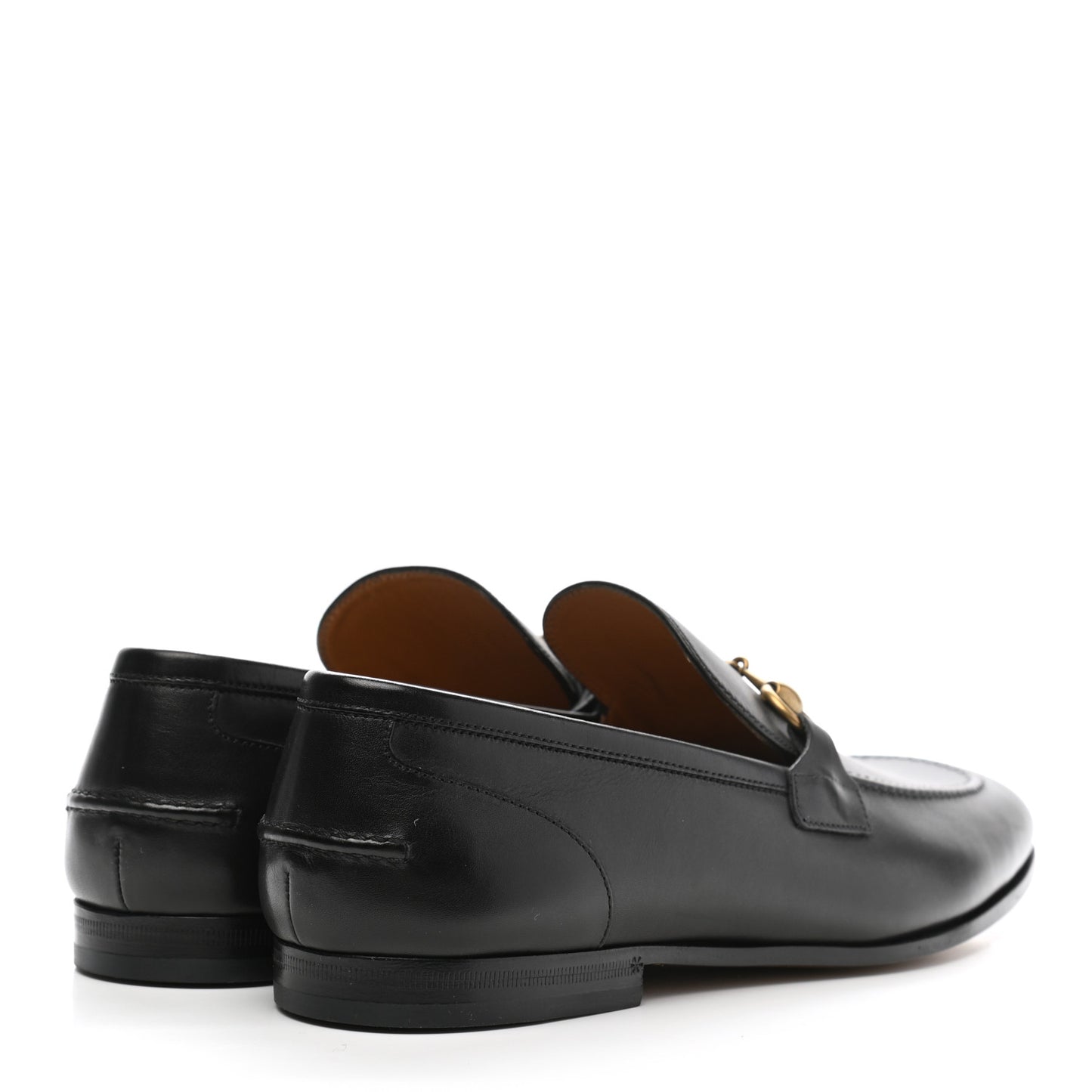 Calfskin Horsebit Mens Jordaan Loafers 8 Black