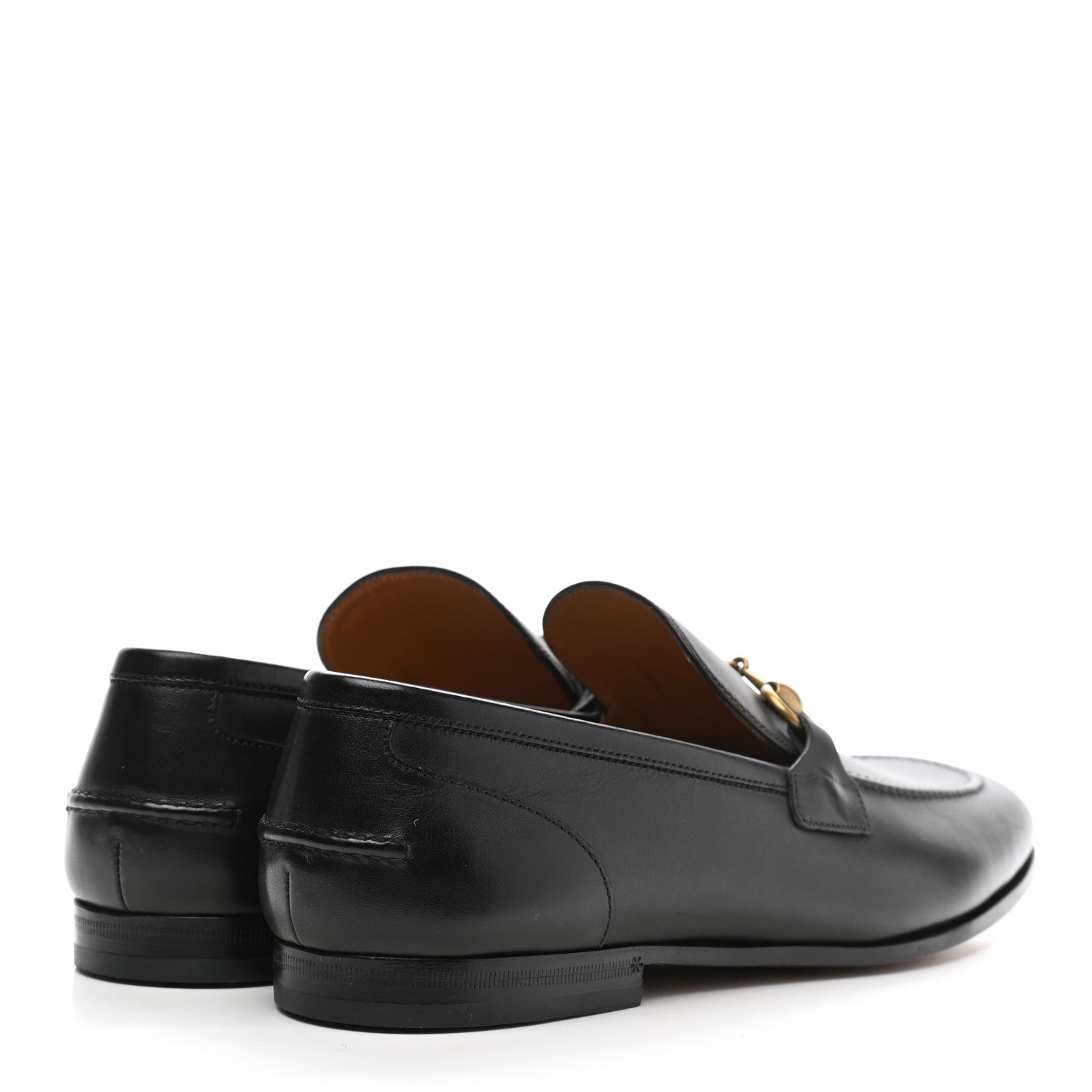 Gucci Calfskin Horsebit Mens Jordaan Loafers 8 Black 4 of 8