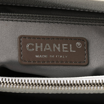 Chanel Caviar Quilted Grand Shopping Tote GST White 6 of 10