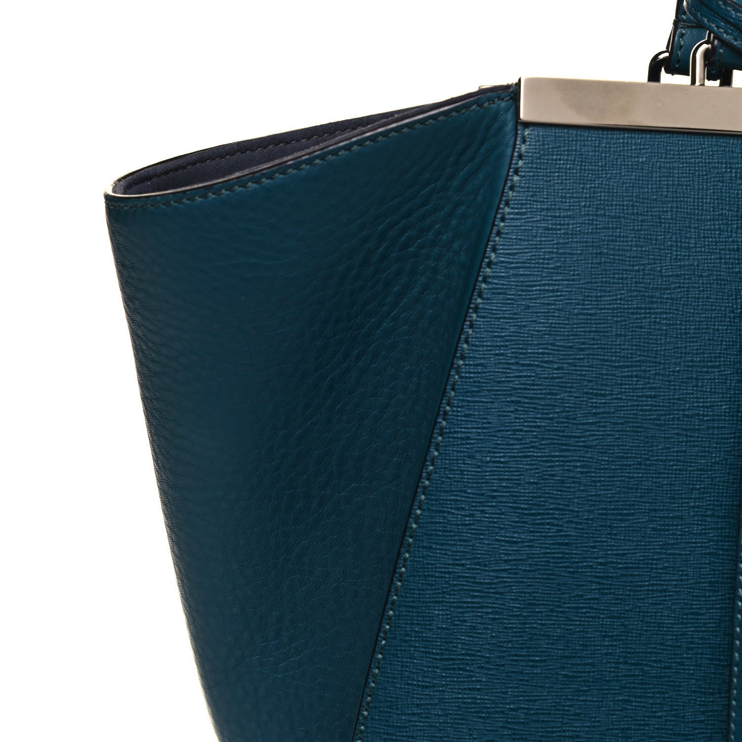 Fendi VItello Elite Flamingo Large 3Jours Tote Oceano 13 of 17