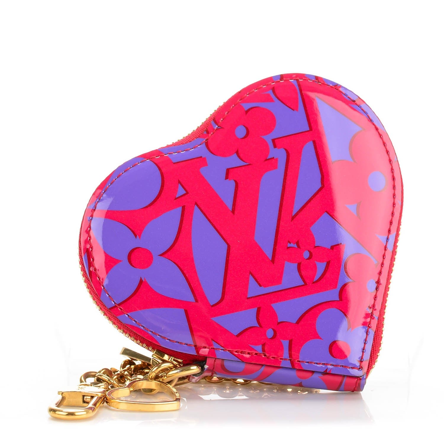 Louis Vuitton Patent Sweet Monogram Coeur Heart Coin Purse Rose Indien 1 of 7