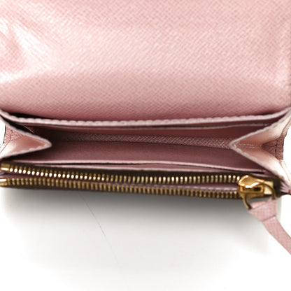 Louis Vuitton Damier Ebene Rosalie Coin Purse Rose Ballerine 5 of 12