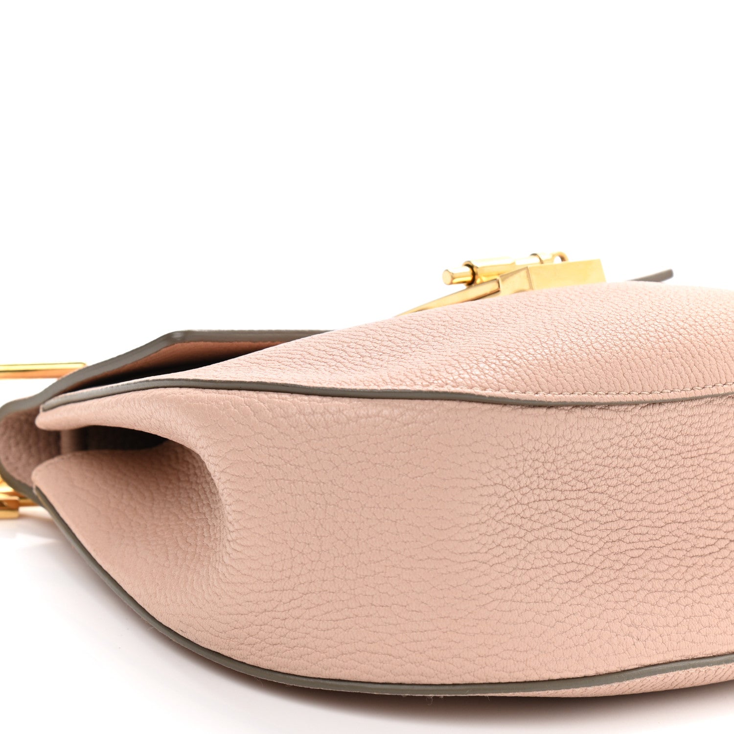 Chloe Grained Lambskin Drew Shoulder Bag Cement Pink 8 of 11