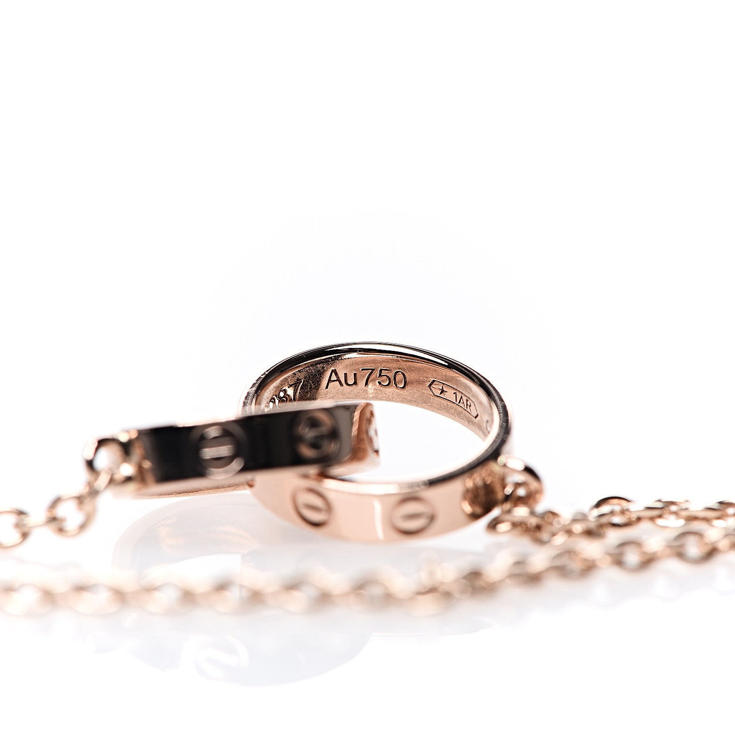 Cartier 18K Pink Gold Interlocking LOVE Bracelet 3 of 7