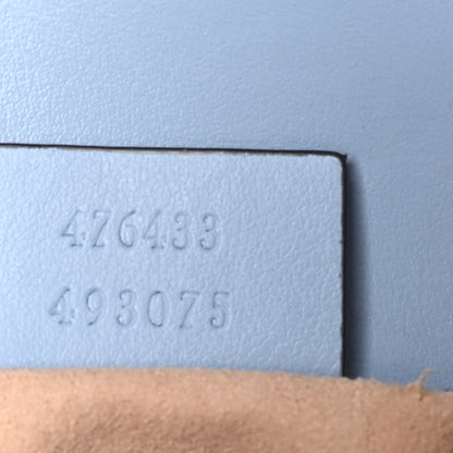 Gucci Calfskin Matelasse Super Mini GG Marmont Shoulder Bag Porcelain Light Blue 7 of 10