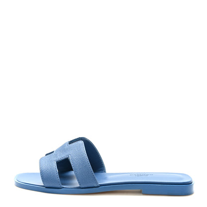 Hermes Epsom Oran Sandals 36 Bleu Bleuet 1 of 9
